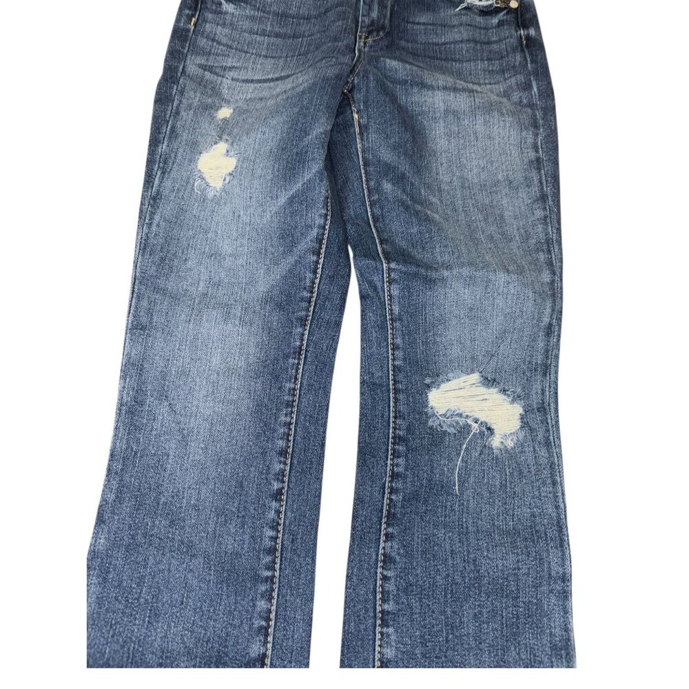 Blank NYC Madison Crop Size 26 Distressed Raw Hem Jeans - Picture 3 of 8